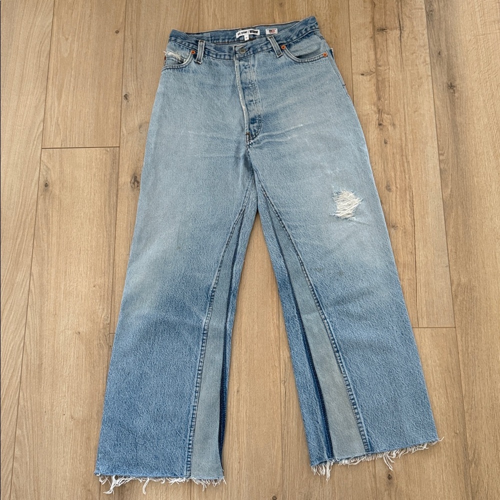 re/done jeans wide leg